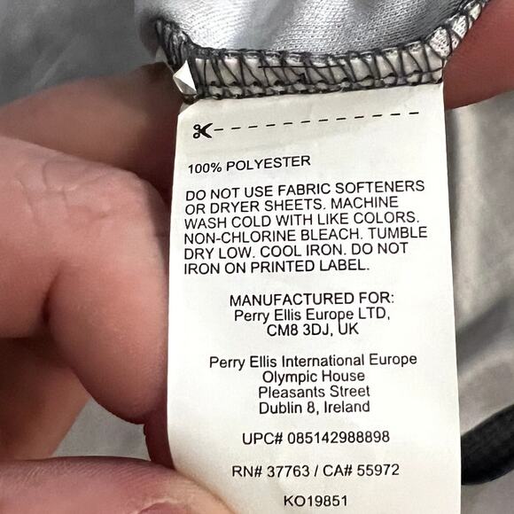 Grand Slam Men’s Performance Golf Polo Black Checkered Medium M/M UPF 50 - Picture 8 of 8